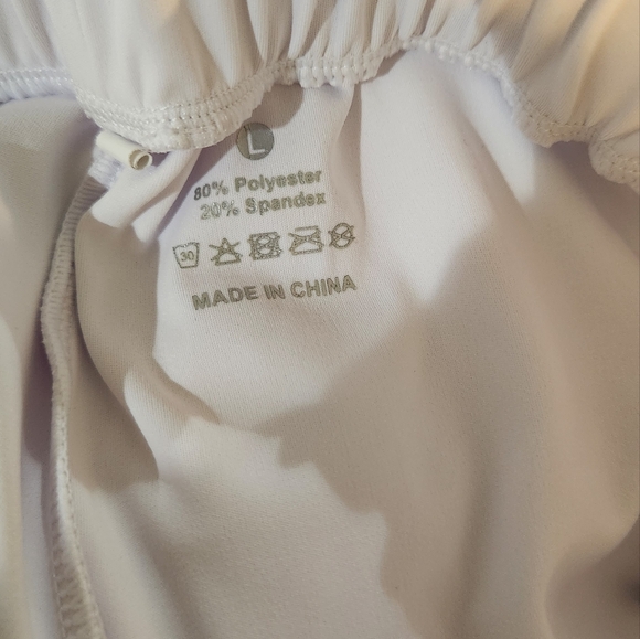 Women's White Lightweight Jogger, Size L - Picture 2 of 12